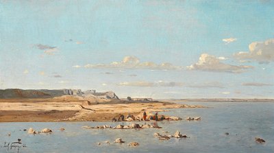Wäscherinnen am Ufer der Durance, 1866 von Paul Camille Guigou